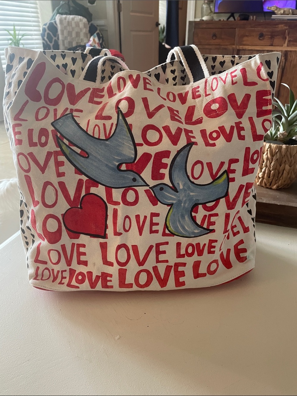 2016 Brighton Retired On The Wings of Doves Tote Designed by Tom Clancy